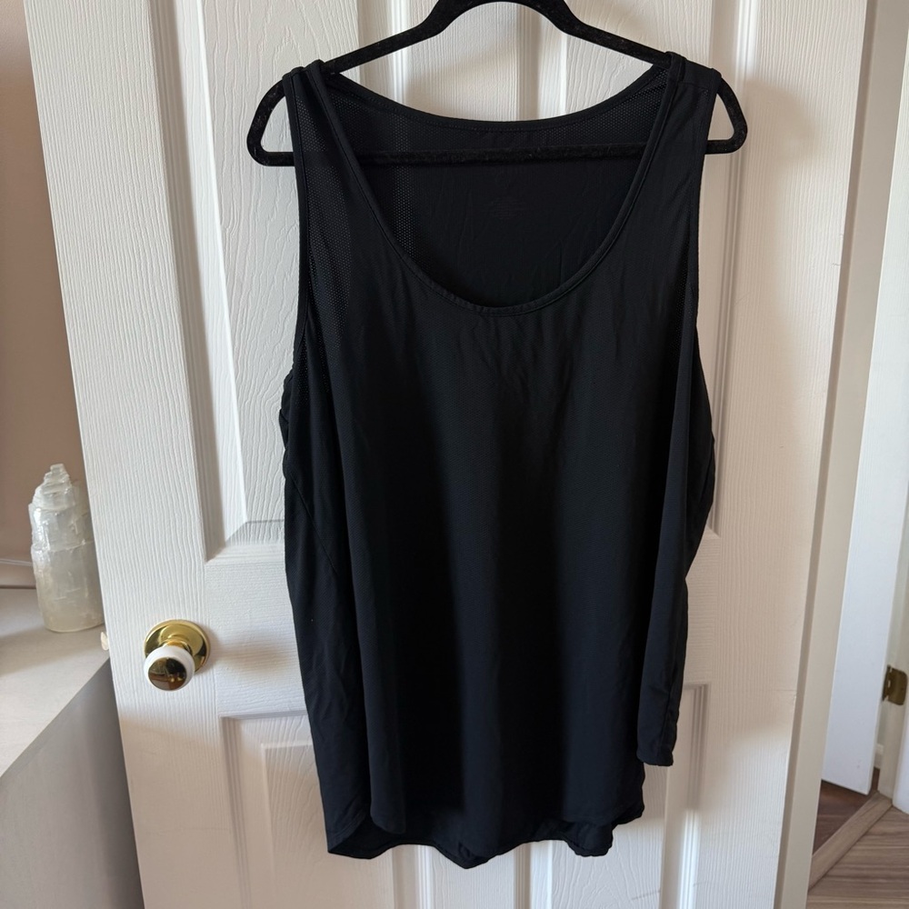 Torrid Black Relaxed Sleeveless Tank Top